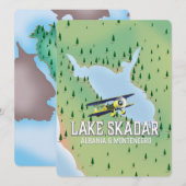 Skadarsee Albanien und Montenegro Seekarte (Vorne/Hinten)