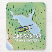 Skadarsee Albanien und Montenegro Seekarte Mousepad (Vorne)