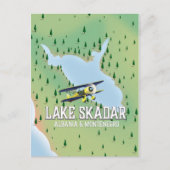 Skadarsee Albanien und Montenegro Seekarte Postkarte (Vorderseite)