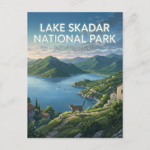 Skadarsee-Nationalpark Montenegro Postkarte