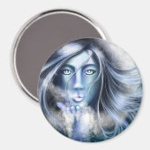 Skadi Grosser Magnet von Nellis Eketorp (Vorderseite/Rückseite)