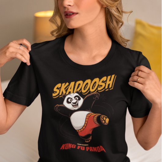 Skadoosh Kick - Fierce Fighting Panda Tri-Blend Shirt