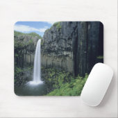 Skaftafell Nationalpark, Wasserfall Svartifoss, Mousepad (Mit Mouse)