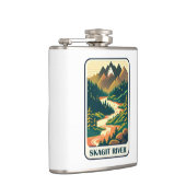 Skagit River Washington Colors Flachmann (Rechts)