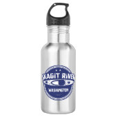 Skagit River Washington Kayaking Edelstahlflasche (Vorderseite)