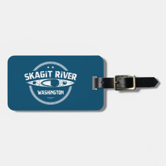 Skagit River Washington Kayaking Gepäckanhänger (Vorderseite horizontal)