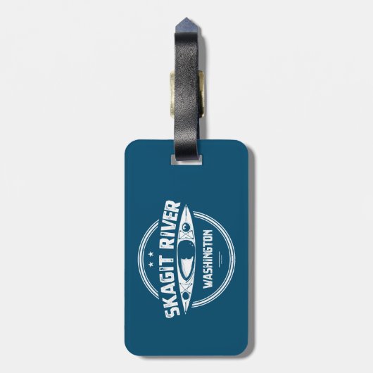 Skagit River Washington Kayaking Gepäckanhänger (Rückseite vertikal)