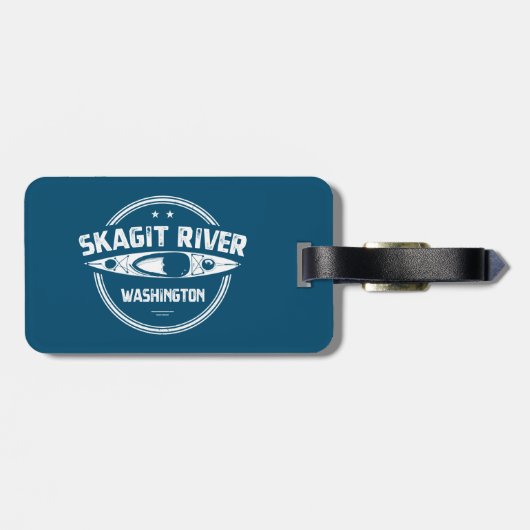 Skagit River Washington Kayaking Gepäckanhänger (Rückseite horizontal)