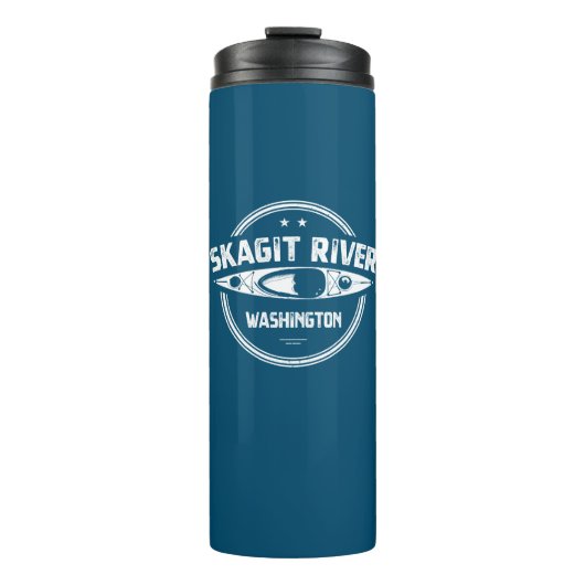 Skagit River Washington Kayaking Thermosbecher (Vorderseite)