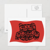 Skagit Tribe Flag Postkarte (Vorne/Hinten)