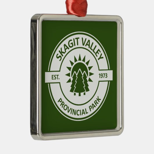 Skagit Valley Provincial Park Ornament Aus Metall (Rechts)