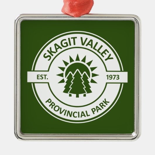 Skagit Valley Provincial Park Ornament Aus Metall (Vorne)
