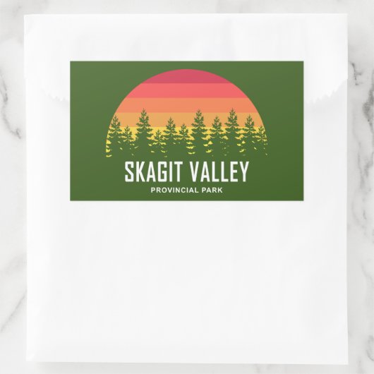 Skagit Valley Provincial Park Rechteckiger Aufkleber (Tasche)