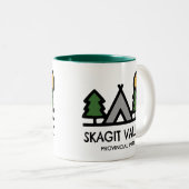 Skagit Valley Provincial Park Zweifarbige Tasse (VorderseiteRechts)