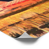 Skagit Valley WA Farm Mount Baker Travel Poster (Ecke)