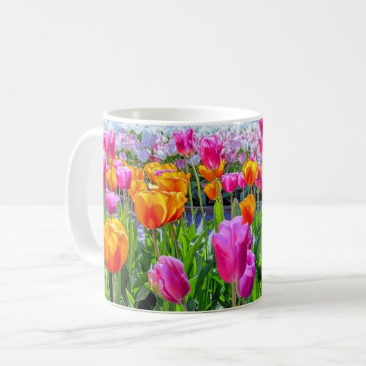 Skagit Valley, Washington Tulip Kaffeetasse (Vorderseite Links)