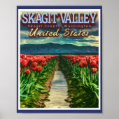 SKAGITALLEY - TULIP FELDER - SKAGIT WASHINGTON POSTER (Vorne)
