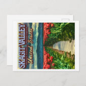 SKAGITALLEY - TULIP FELDER - SKAGIT WASHINGTON POSTKARTE (Vorne/Hinten)