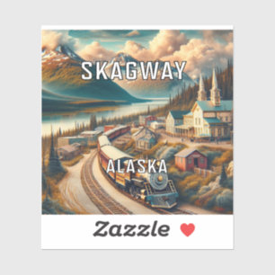 Skagway Alaska 3 Inch Vinyl Sticker