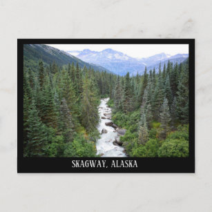Skagway Alaska Berge Landschaft Postkarte