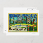 Skagway, Alaska - Große Briefmarkenszenen Postkarte (Vorne/Hinten)
