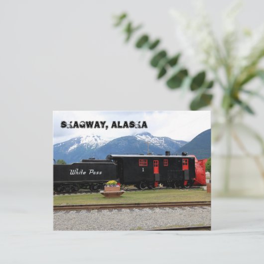 Skagway, Alaska Postkarte (Stehend Vorderseite)