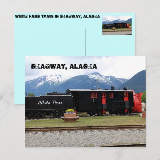 Skagway, Alaska Postkarte (Vorne/Hinten)