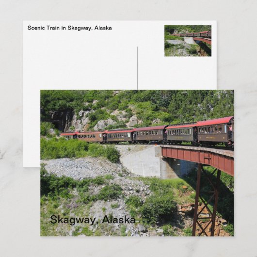 Skagway, Alaska Postkarte (Vorne/Hinten)