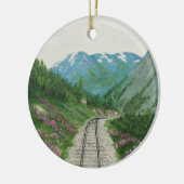 Skagway Eisenbahn-Verzierung Keramikornament (Links)