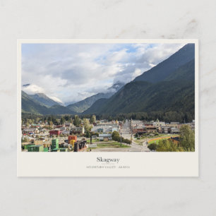 Skagway unter dem Bergtal Postkarte
