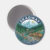 Skagway USA Magnet (Vorderseite/Rückseite)