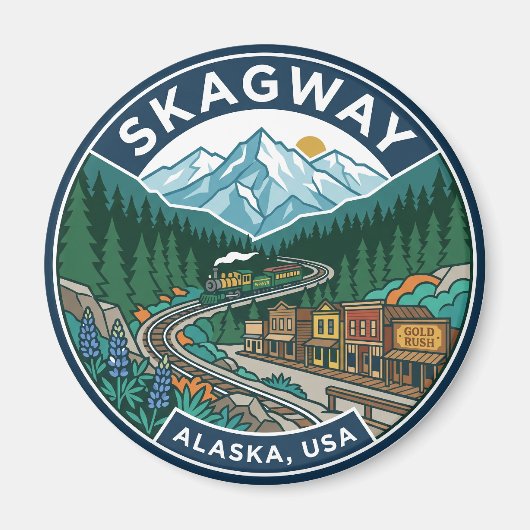 Skagway USA Magnet (Vorne)