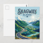 Skagway USA Postkarte (Vorne/Hinten)