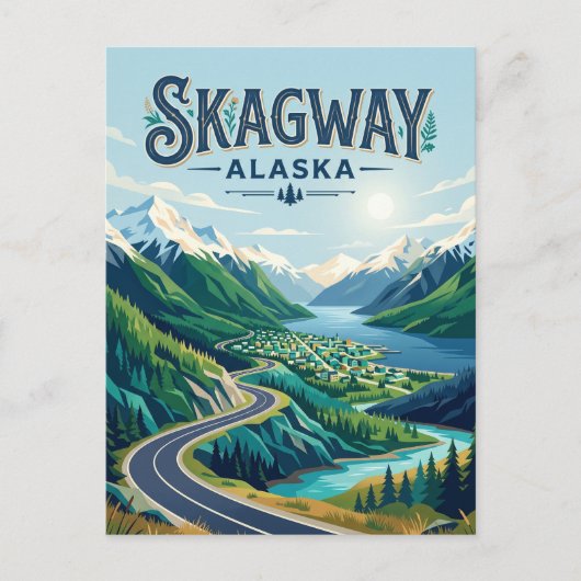 Skagway USA Postkarte (Vorderseite)