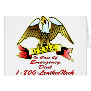Skala 1-800-LeatherNeck USMC im Notfall