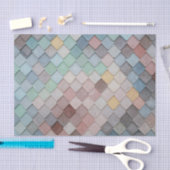 Skala-Blick-Imitat-Steinfliesen Seidenpapier (Handwerk)