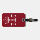 Skala der Gepäckmarke des Justizanwalts Gepäckanhänger (Rückseite horizontal)