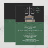 Skala des Gerechtigkeits-Grüns, juristische Einladung (Vorne/Hinten)