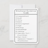 Skala für die emotionale Ausrichtung weiße, zweise Einladung (Rückseite)