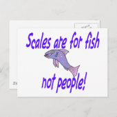 Skala für Fische Postkarte (Vorne/Hinten)