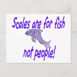 Skala für Fische Postkarte