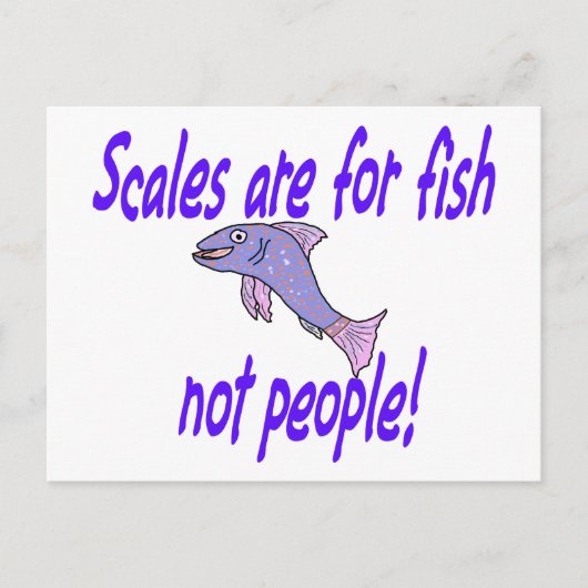 Skala für Fische Postkarte (Vorderseite)