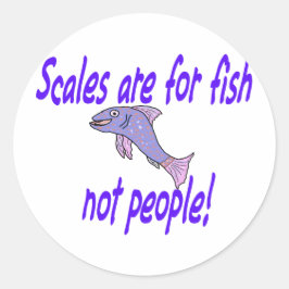 Skala für Fische Runder Aufkleber