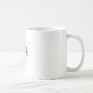 Skala von Gerechtigkeit - mit Herzen Kaffeetasse