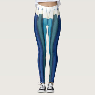 Skala zeichnet in Folge an Leggings
