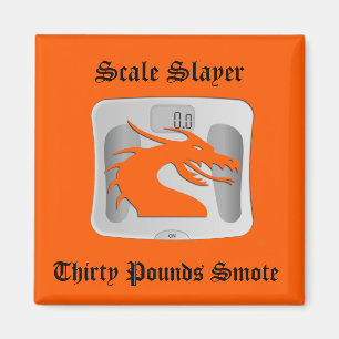 SkalaSlayer - dreißig Pfund Smote - Drache-Skala Magnet