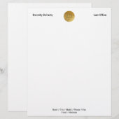 Skalen des Gerechtigkeit | RECHTSANWALTSBÜROS Briefkopf (Vorne/Hinten)