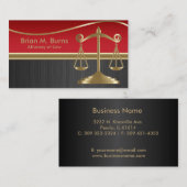 Skalen des Gesetz| von Gerechtigkeit | Visitenkarte (Vorne/Hinten)