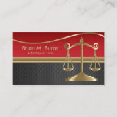 Skalen des Gesetz| von Gerechtigkeit | Visitenkarte (Vorderseite)