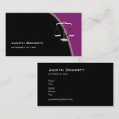 Skalen des Rechtsanwalts der Gerechtigkeits-| am Visitenkarte (Vorne/Hinten)